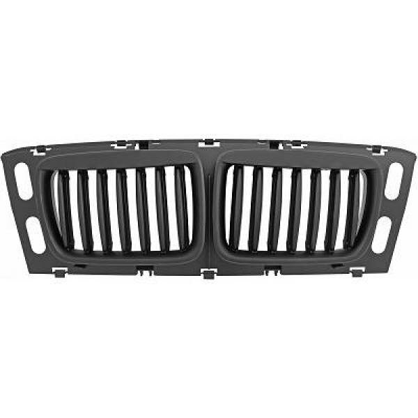 Designgrill passend f&uuml;r Grill set bmw e34 Baujahr 92-96    schwarz