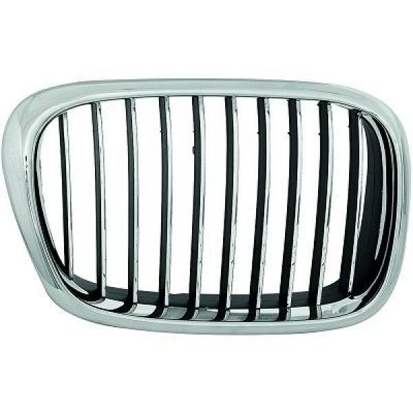 Grill links passend f&uuml;r BMW E39 Baujahr 2001-2003  chrom-steg