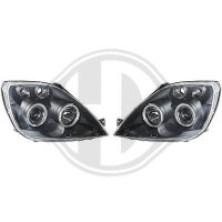 Scheinwerfer passend f&uuml;r Set Ford Fiesta Baujahr 02-08  klarglas/schwarz