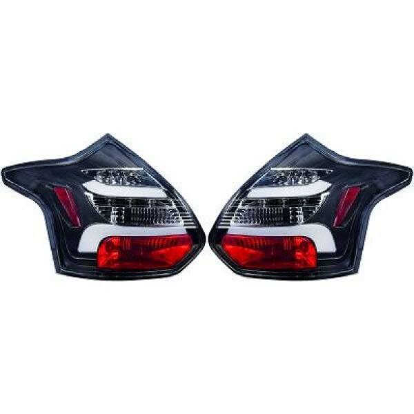 R&uuml;ckleuchten passend f&uuml;r Set Ford Focus Baujahr 11-14  schwarz/klar