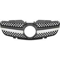 K&uuml;hlergrill passend f&uuml;r komplett Mercedes r230 Baujahr 2001-2006  chrom/schwarz