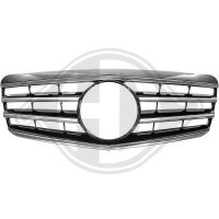 K&uuml;hlergrill passend f&uuml;r komplett Mercedes w211 Baujahr 06-09  chrom/schwarz