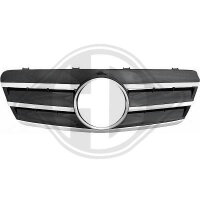 K&uuml;hlergrill passend f&uuml;r komplett Mercedes W208 Baujahr 1997-2002    chrom/schwarz