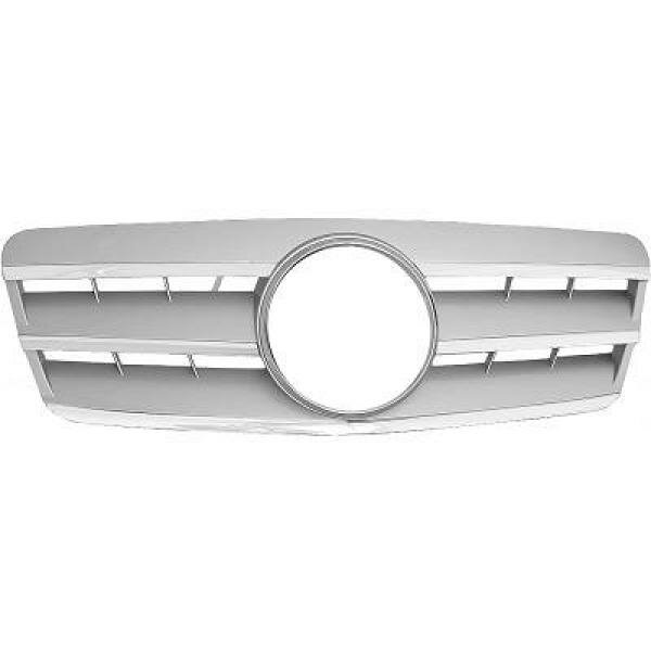 K&uuml;hlergrill passend f&uuml;r komplett Mercedes W208 Baujahr 1997-2002     chrom/silber