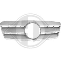 K&uuml;hlergrill passend f&uuml;r komplett Mercedes W208 Baujahr 1997-2002     chrom/silber