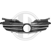 K&uuml;hlergrill passend f&uuml;r komplett Mercedes R170 Baujahr 1996-2004    chrom/schwarz