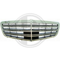 K&uuml;hlergrill passend f&uuml;r komplett Mercedes W221 Baujahr 09-13  chrom/schwarz