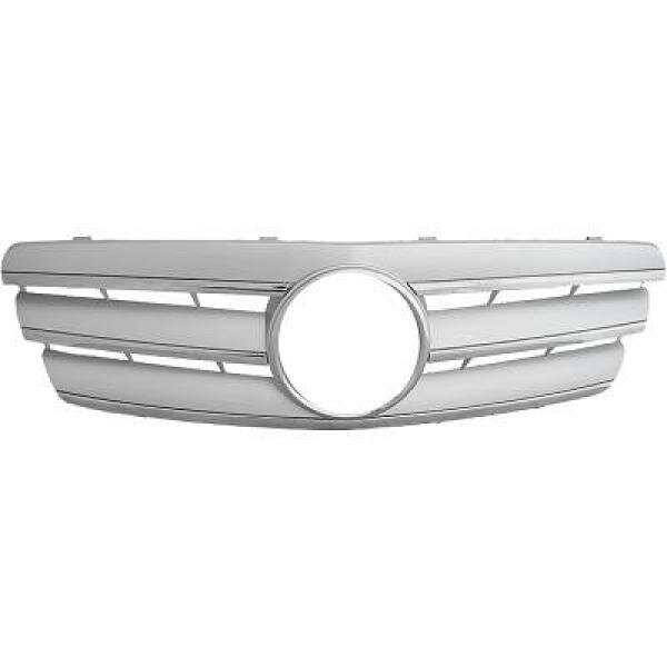 K&uuml;hlergrill passend f&uuml;r komplett Mercedes W203 Baujahr 2000-2007 chrom/silber