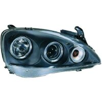 Scheinwerfer passend f&uuml;r Set Opel Corsa Baujahr 2000-2006  klarglas/schwarz