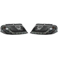 Scheinwerfer passend f&uuml;r Set VW Passat Baujahr 2000-2005  klarglinks/Schwarz