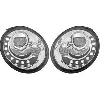 Scheinwerfer passend f&uuml;r Set VW Beetle Baujahr 1998-2005    klarglas/chrom