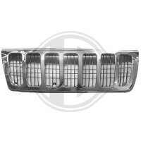 K&uuml;hlergrill passend f&uuml;r  Grand Chrysler Cherokee Baujahr 1999-2003   chrom/schwz