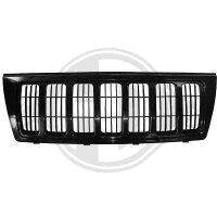 K&uuml;hlergrill passend f&uuml;r Grand Chrysler Cherokee Baujahr 04-05  schwarz/schwarz