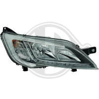 Scheinwerfer rechts passend f&uuml;r Fiat Ducato Baujahr 14-&gt;&gt; chrom+led tagf.links