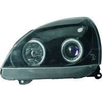 Scheinwerfer passend f&uuml;r Set Renault Clio Baujahr 2001-2005  klarglas/schwarz