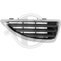 Grill rechts passend f&uuml;r Renault Megane Baujahr 1999-2002  mit chromrahmen