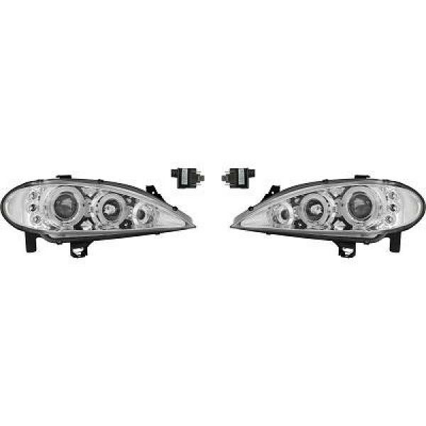 Scheinwerfer passend f&uuml;r Set Renault Megane Baujahr 1999-2002    klarglas/chrom