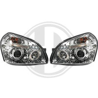 Scheinwerfer passend f&uuml;r Set Hyundai Tucson Baujahr 04-&gt;&gt;  klarglas/chrom