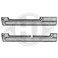 T&uuml;rschweller links passend f&uuml;r bmw e30 Baujahr 82-90 nicht f&uuml;r Cabrio