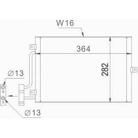 Kondensator passend f&uuml;r porsche porsche boxster 986